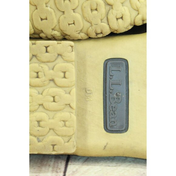 LL Bean Brown Leather Padded Collar Unlined Gumshoe Duck Boots Size 8 M - Picture 8 of 9